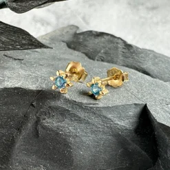 VIAMAJA Ørestikker<Ørestikker GIA – Blue 18K forgyldt