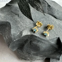 VIAMAJA Ørestikker<Ørestikker GIA – Blue 18K forgyldt