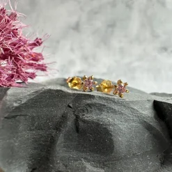 VIAMAJA Ørestikker<Ørestikker GIA – Pink 18K forgyldt