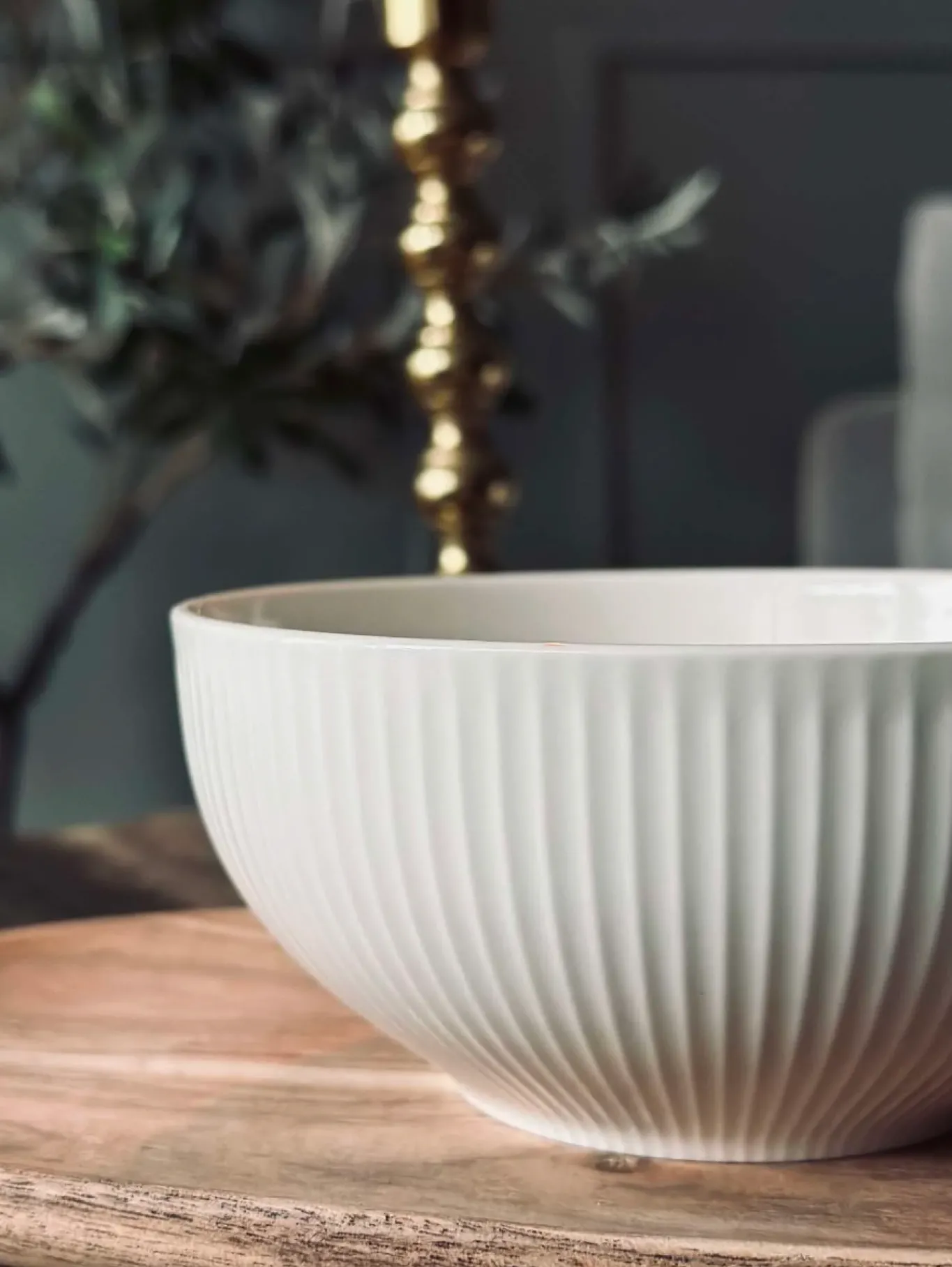 VIAMAJA Krus, Kopper Og Glas|Porcelæn Og Stentøj<Riflet porcelæn til 4 personer - 16 dele
