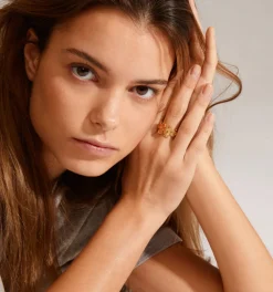 VIAMAJA Ringe<Ring CHARMAINE forgyldt