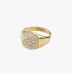 VIAMAJA Ringe<Ring CINDY krystal - Forgyldt