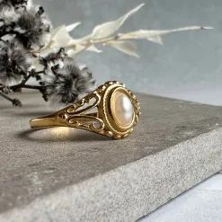 VIAMAJA Ringe|Vandfaste Smykker<Ring Hannah forgyldt - Vandfast