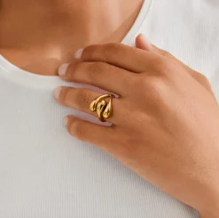 VIAMAJA Ringe|Vandfaste Smykker<Ring JENNINGS forgyldt