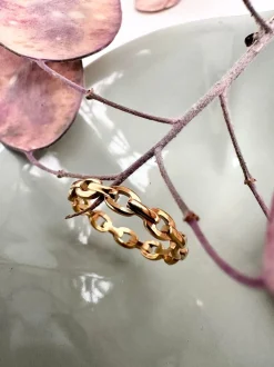 VIAMAJA Ringe<Ring Link - forgyldt