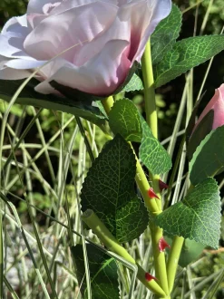 VIAMAJA Lys Og Led|Udendørs Led<Rose med solceller - Rosa