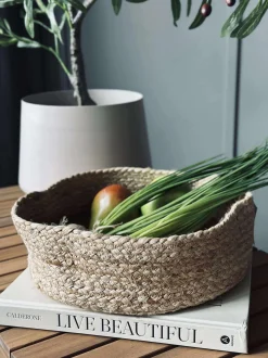 VIAMAJA Fad / Bakker|Div. Køkken<Rund kurv - Jute