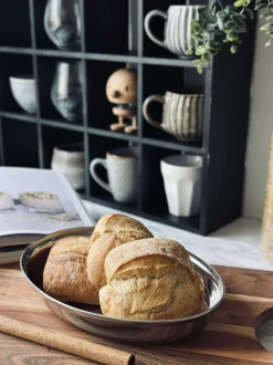 VIAMAJA Fad / Bakker|Rustfrit Stål<Rundt fad med kant - Rustfrit Stål