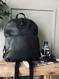 VIAMAJA Rygsæk|Rejse Opbevaring<Rygsæk – Black leather