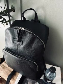 VIAMAJA Rygsæk|Rejse Opbevaring<Rygsæk – Black leather