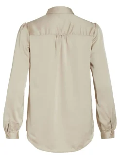 VIAMAJA Skjorter<Satinskjorte Luna Beige