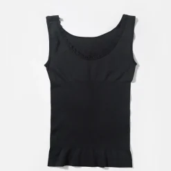 VIAMAJA Toppe|Toppe<Seamless top m. blondekant - Sort