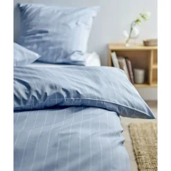 VIAMAJA Sengetøj<Sengetøj 2 Sæt Södahl 140x220 cm - Linen Blue - Inkl. Sengebakke