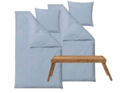 VIAMAJA Sengetøj<Sengetøj 2 Sæt Södahl 140x220 cm - Linen Blue - Inkl. Sengebakke