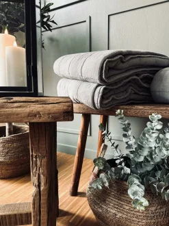 VIAMAJA Tæpper Og Puder|Sengetæppe<Sengetæppe STONE-WASHED Quilt – Nordic grey