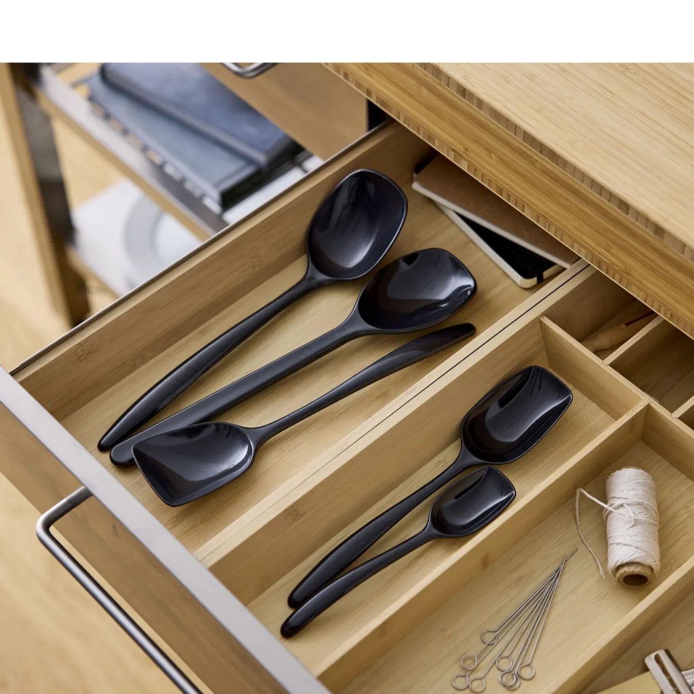 VIAMAJA Bestik Og Køkkenredskaber<Serverings-ske - Dansk Design Klassiker - Sort