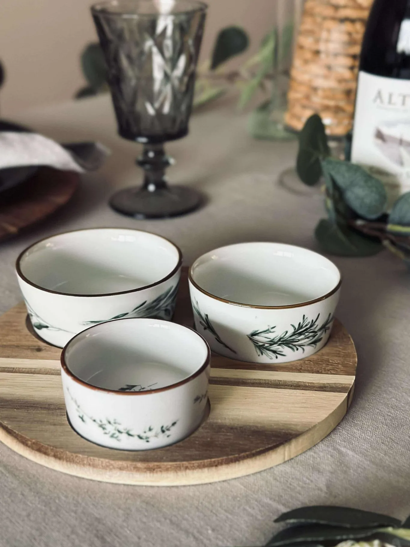 VIAMAJA Fad / Bakker|Porcelæn Og Stentøj<Serveringssæt Rund- 4 dele