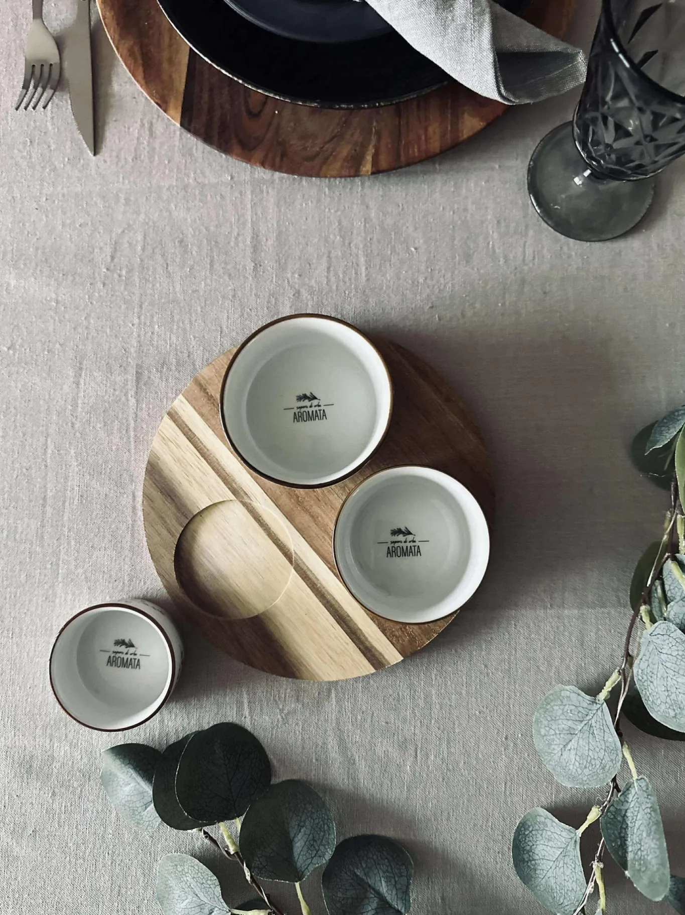 VIAMAJA Fad / Bakker|Porcelæn Og Stentøj<Serveringssæt Rund- 4 dele