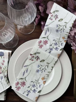 VIAMAJA Højtider<Servietter Flora - 20stk.