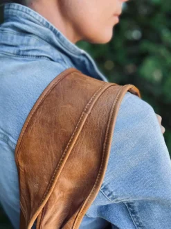 VIAMAJA Læder Tasker|Skuldertasker<Shopper – Cognac