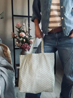 VIAMAJA Kanvas Tasker|Shoppere<Shopper - Green dots