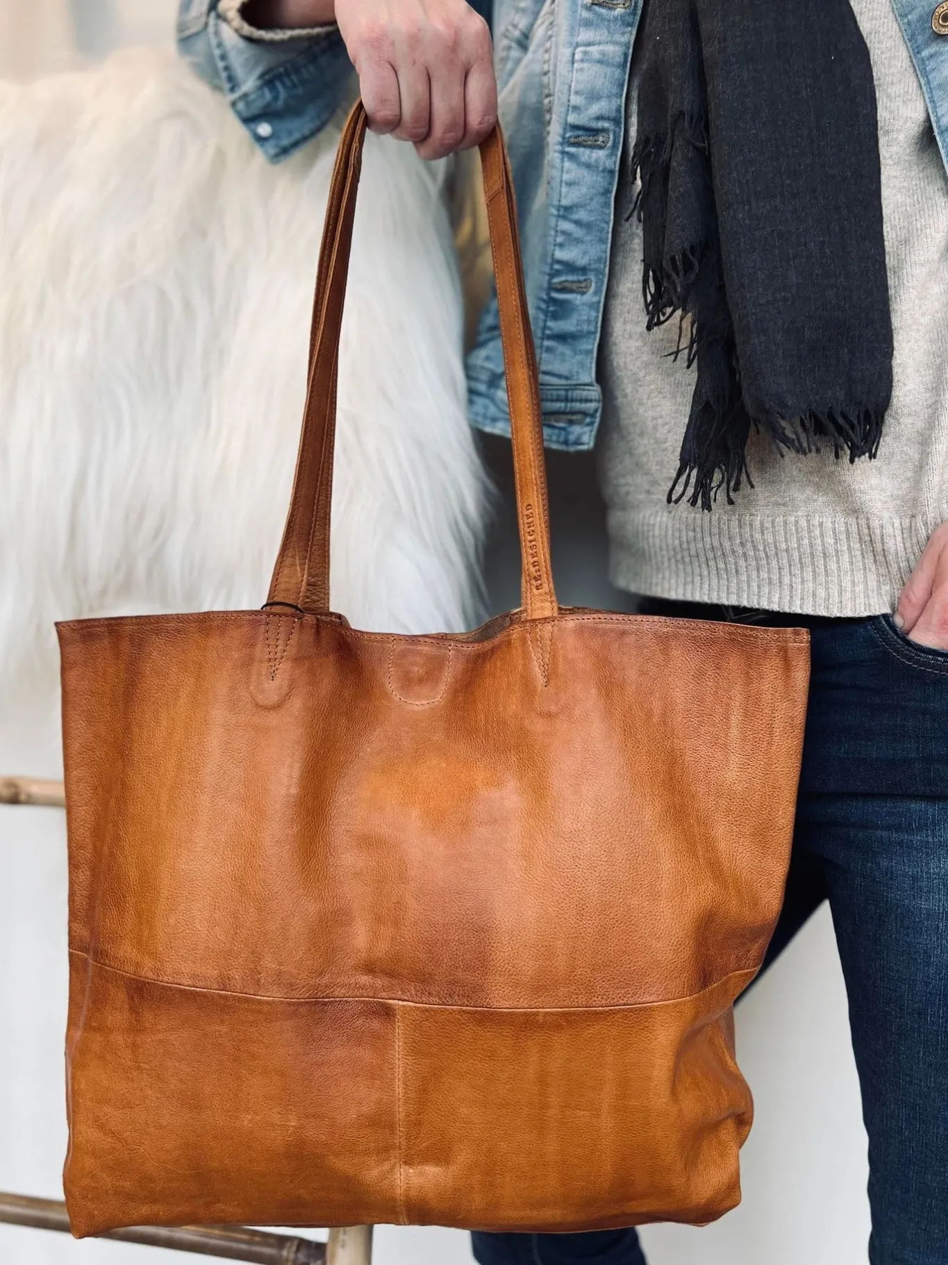 VIAMAJA Skuldertasker|Shoppere<Shopper - JUDITH Cognac