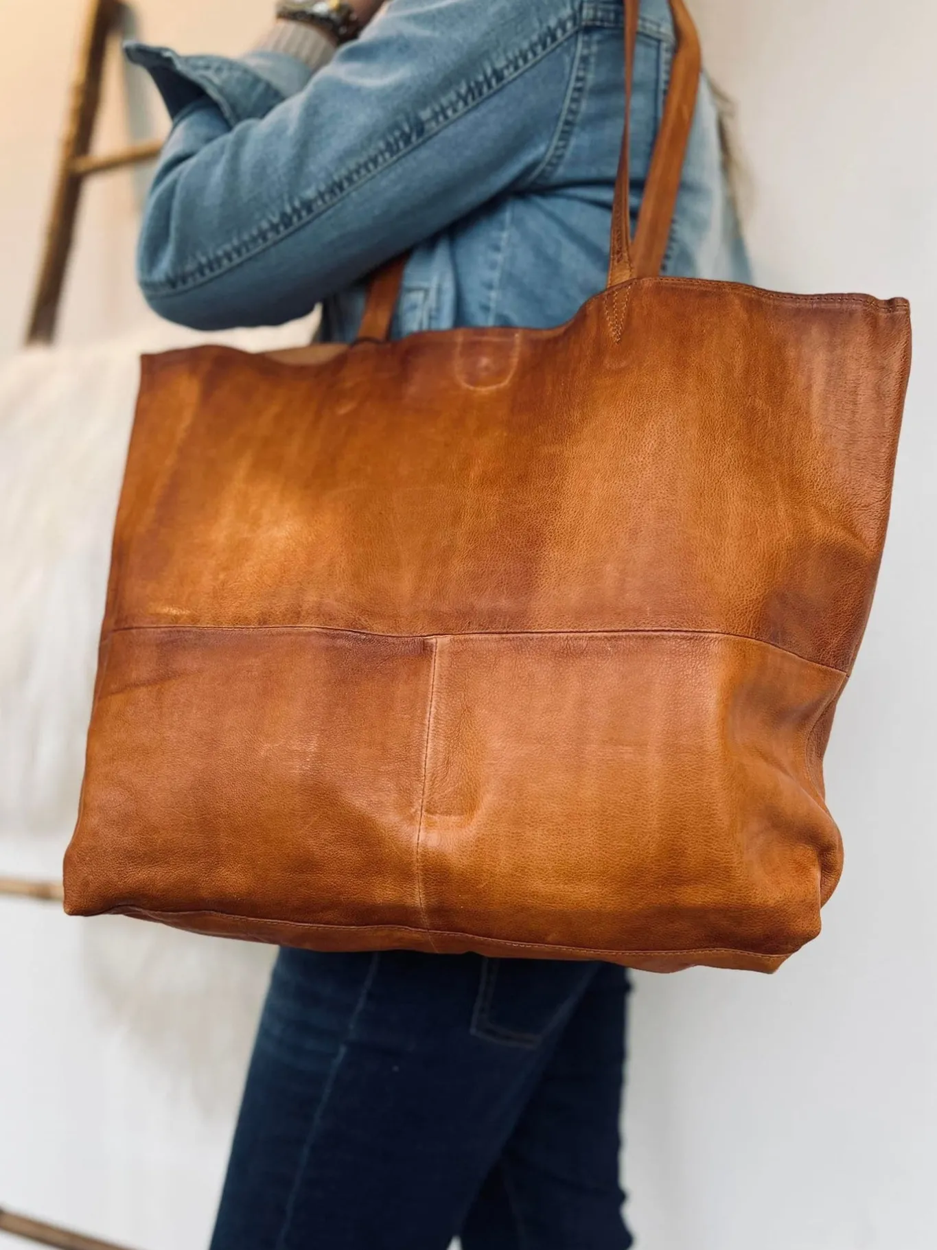 VIAMAJA Skuldertasker|Shoppere<Shopper - JUDITH Cognac