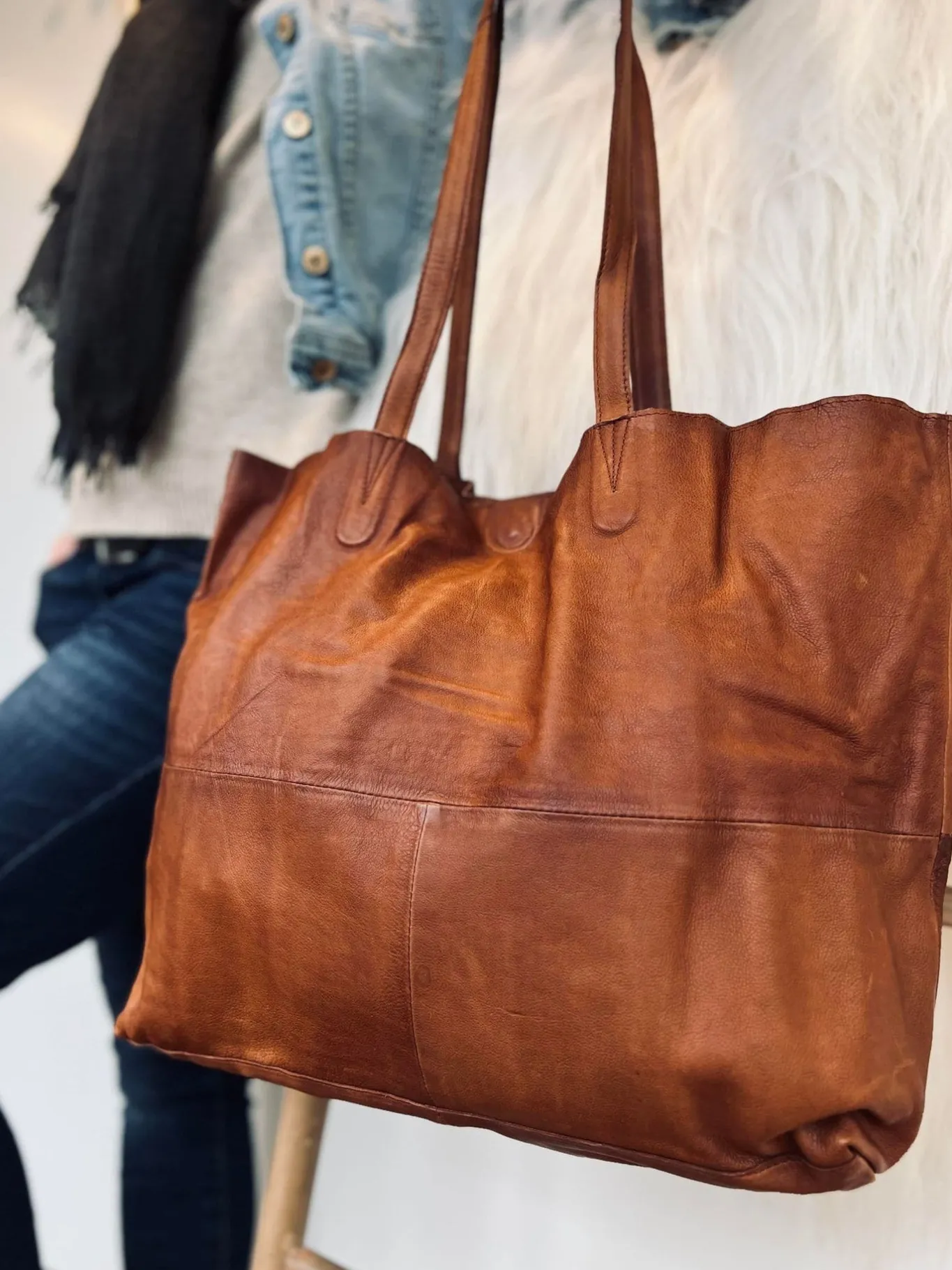 VIAMAJA Skuldertasker|Shoppere<Shopper - JUDITH Walnut