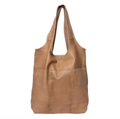 VIAMAJA Læder Tasker|Skuldertasker<Shopper – Taupe