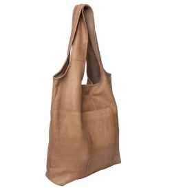 VIAMAJA Læder Tasker|Skuldertasker<Shopper – Taupe