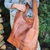 VIAMAJA Læder Tasker|Skuldertasker<Shopper – Walnut