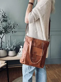 VIAMAJA Skuldertasker|Shoppere<Shopper Amalie - Cognac