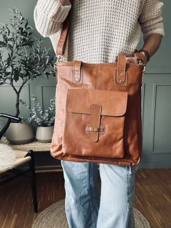 VIAMAJA Skuldertasker|Shoppere<Shopper Amalie - Cognac