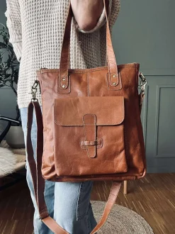VIAMAJA Skuldertasker|Shoppere<Shopper Amalie - Cognac