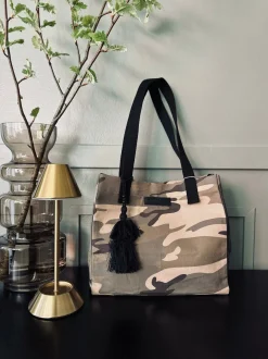 VIAMAJA Kanvas Tasker|Skuldertasker<Shopper ARMY Canvas Small