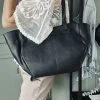 VIAMAJA Læder Tasker|Skuldertasker<Shopper Aura – Soft black leather