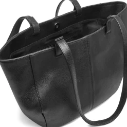 VIAMAJA Læder Tasker|Skuldertasker<Shopper Aura – Soft black leather