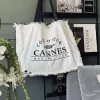 VIAMAJA Kanvas Tasker|Skuldertasker<Shopper Beach - White