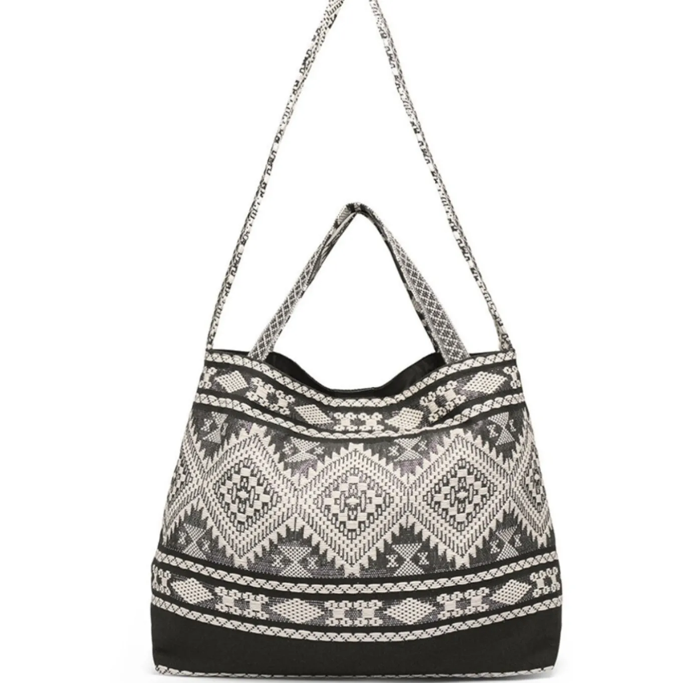 VIAMAJA Skuldertasker|Shoppere<Shopper Black boheme – Perfekt til yoga