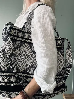VIAMAJA Skuldertasker|Shoppere<Shopper Black boheme – Perfekt til yoga