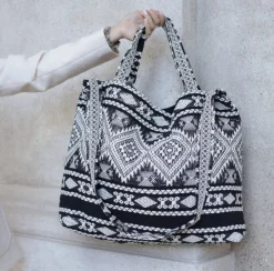 VIAMAJA Skuldertasker|Shoppere<Shopper Black boheme – Perfekt til yoga