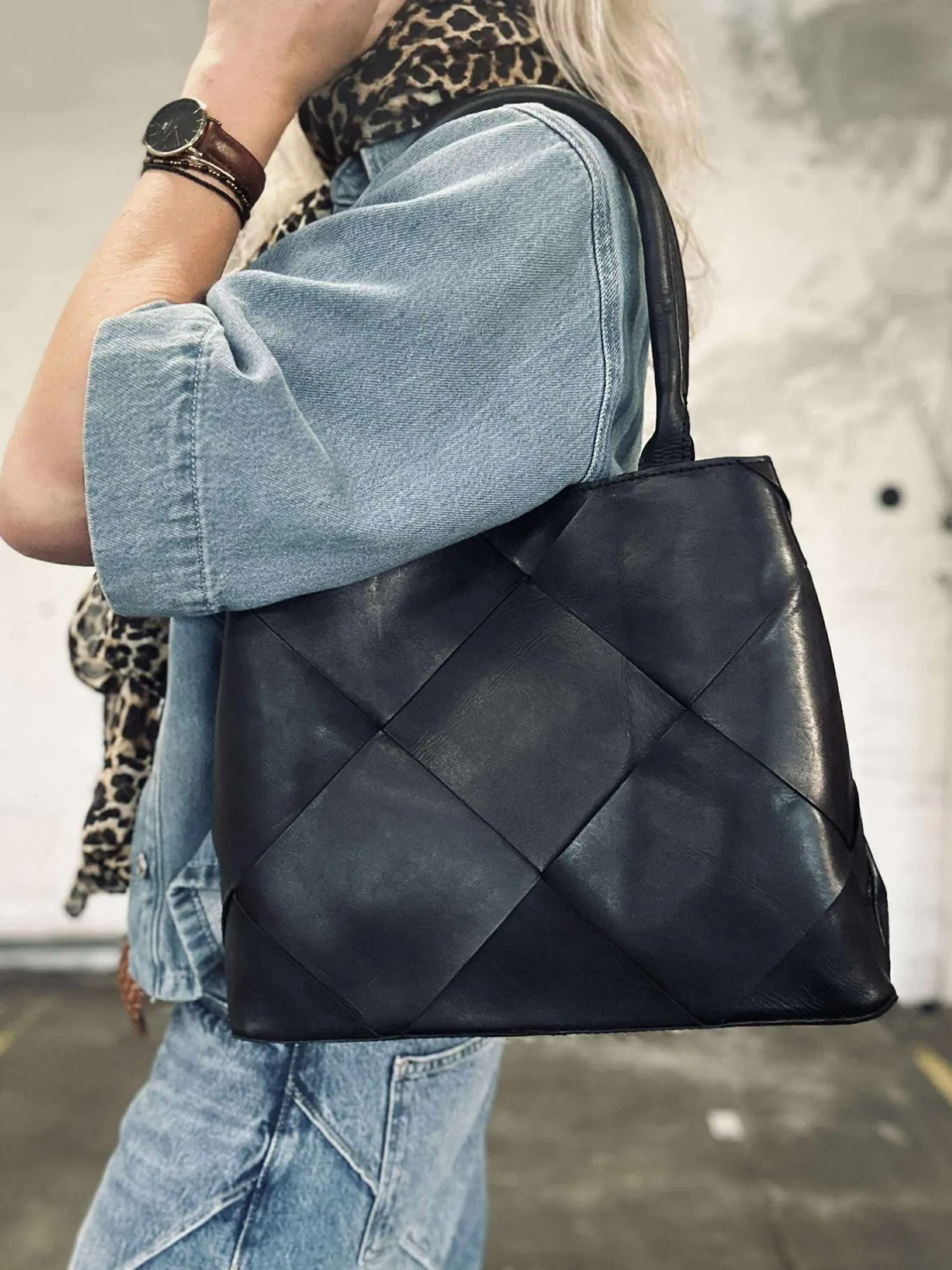 VIAMAJA Skuldertasker|Shoppere<Shopper black delux