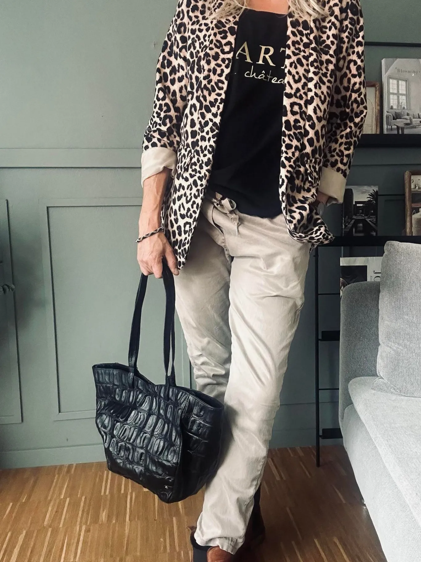 VIAMAJA Skuldertasker|Shoppere<Shopper Croco deluxe