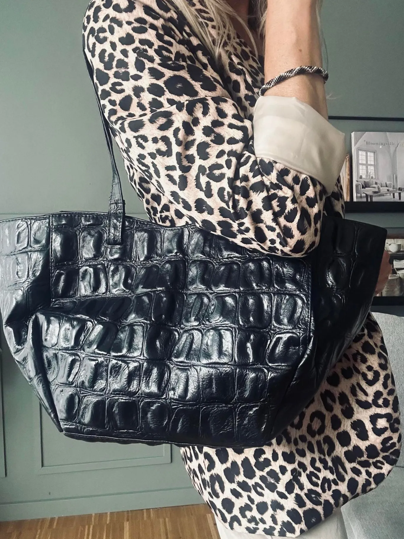 VIAMAJA Skuldertasker|Shoppere<Shopper Croco deluxe