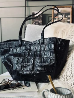 VIAMAJA Skuldertasker|Shoppere<Shopper Croco deluxe