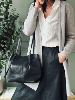 VIAMAJA Skuldertasker|Shoppere<Shopper Eksklusiv Black