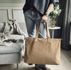 VIAMAJA Skuldertasker|Shoppere<Shopper Fløjl - Tan