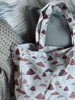 VIAMAJA Kanvas Tasker|Skuldertasker<Shopper Forrest mushroom