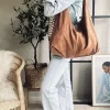 VIAMAJA Skuldertasker|Shoppere<Shopper i blødt ruskind - Cognac