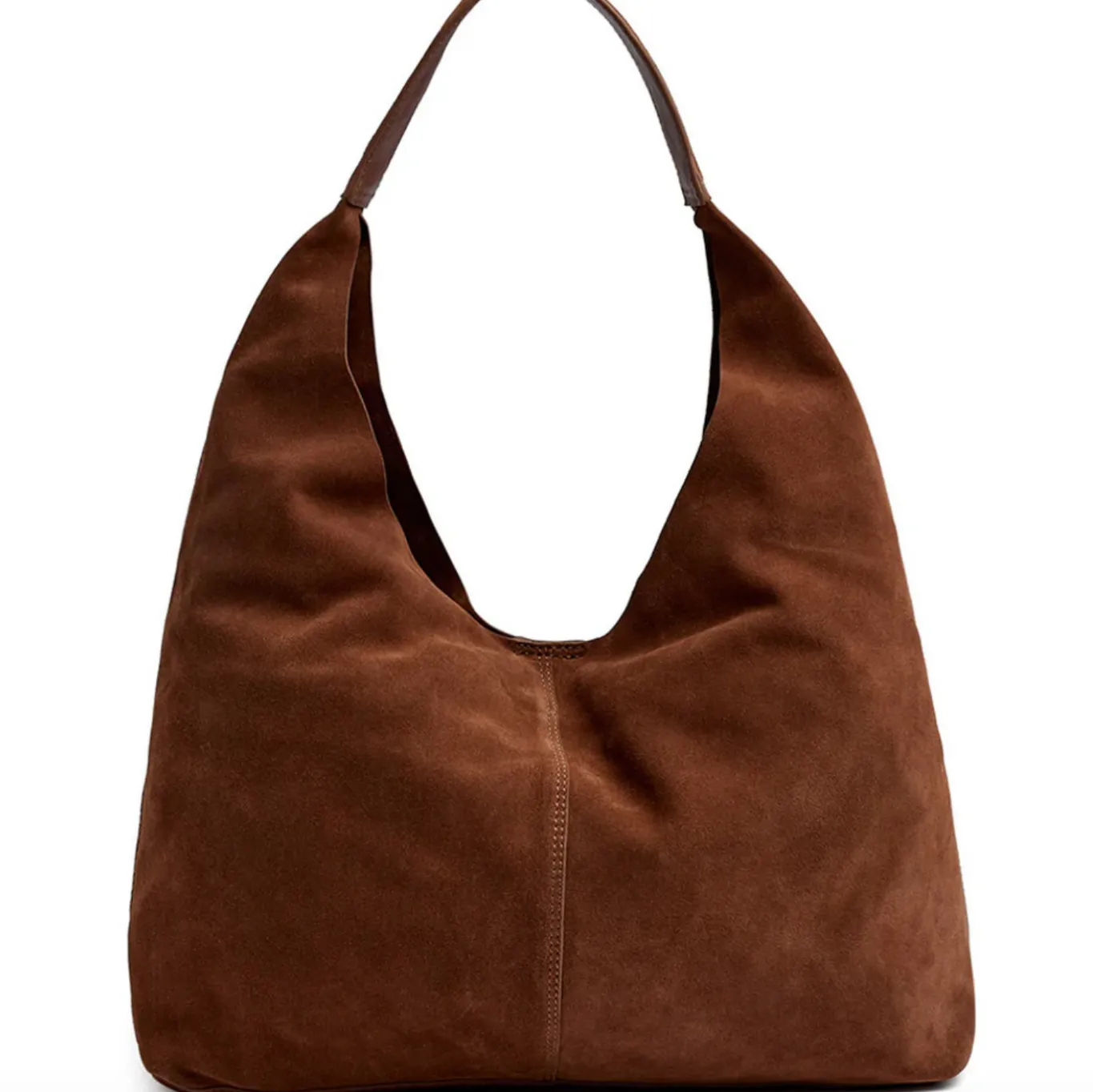 VIAMAJA Skuldertasker|Shoppere<Shopper i blødt ruskind - Cognac